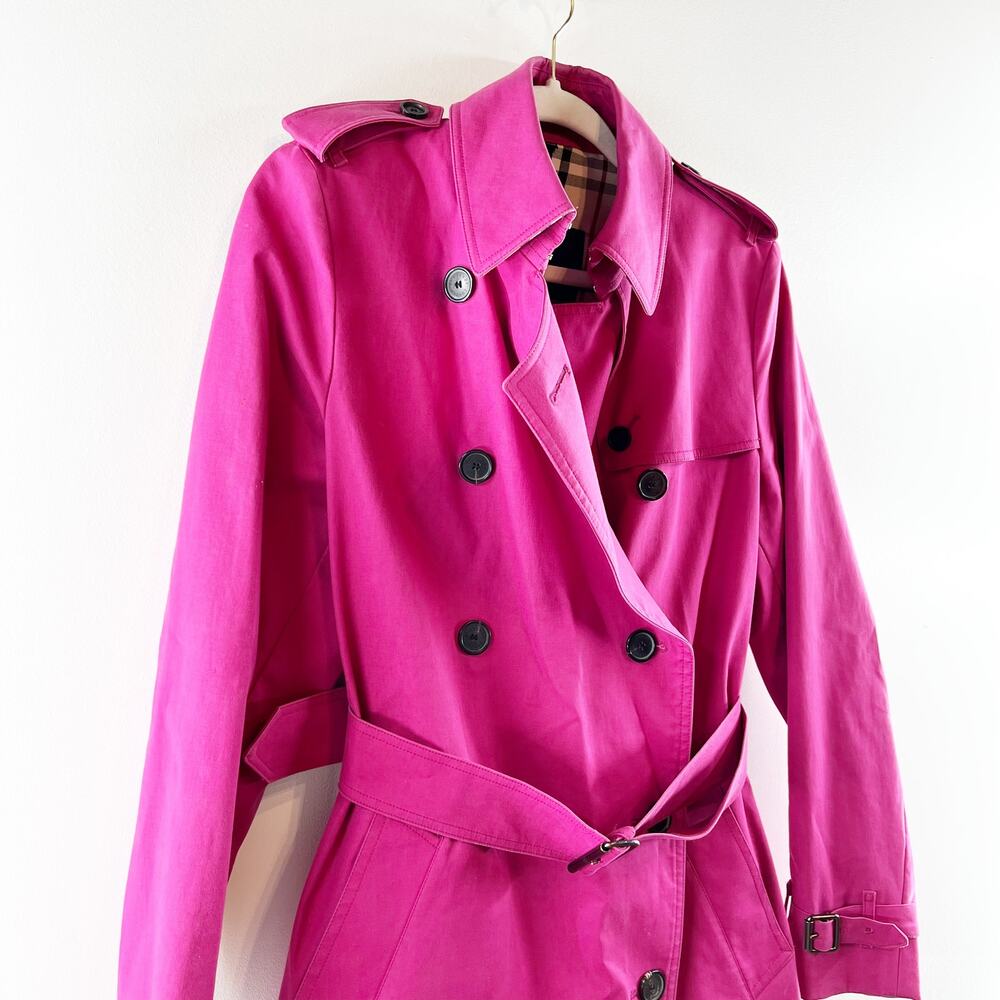 Burberry Pink Trench Coat - Picture 9 of 12